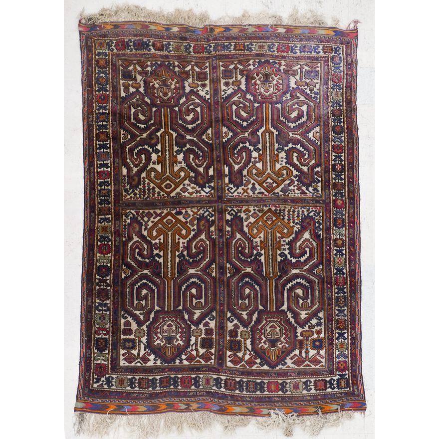 Semi-Antique Tribal Rug- 9'6'' x 6'5''