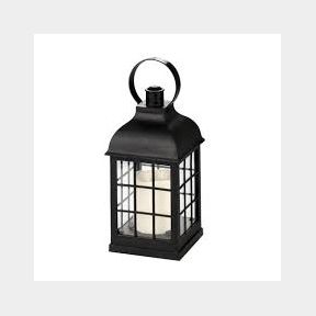 HOME QUIP CARRIAGE BLACK LANTERN BATTERY OPARATED