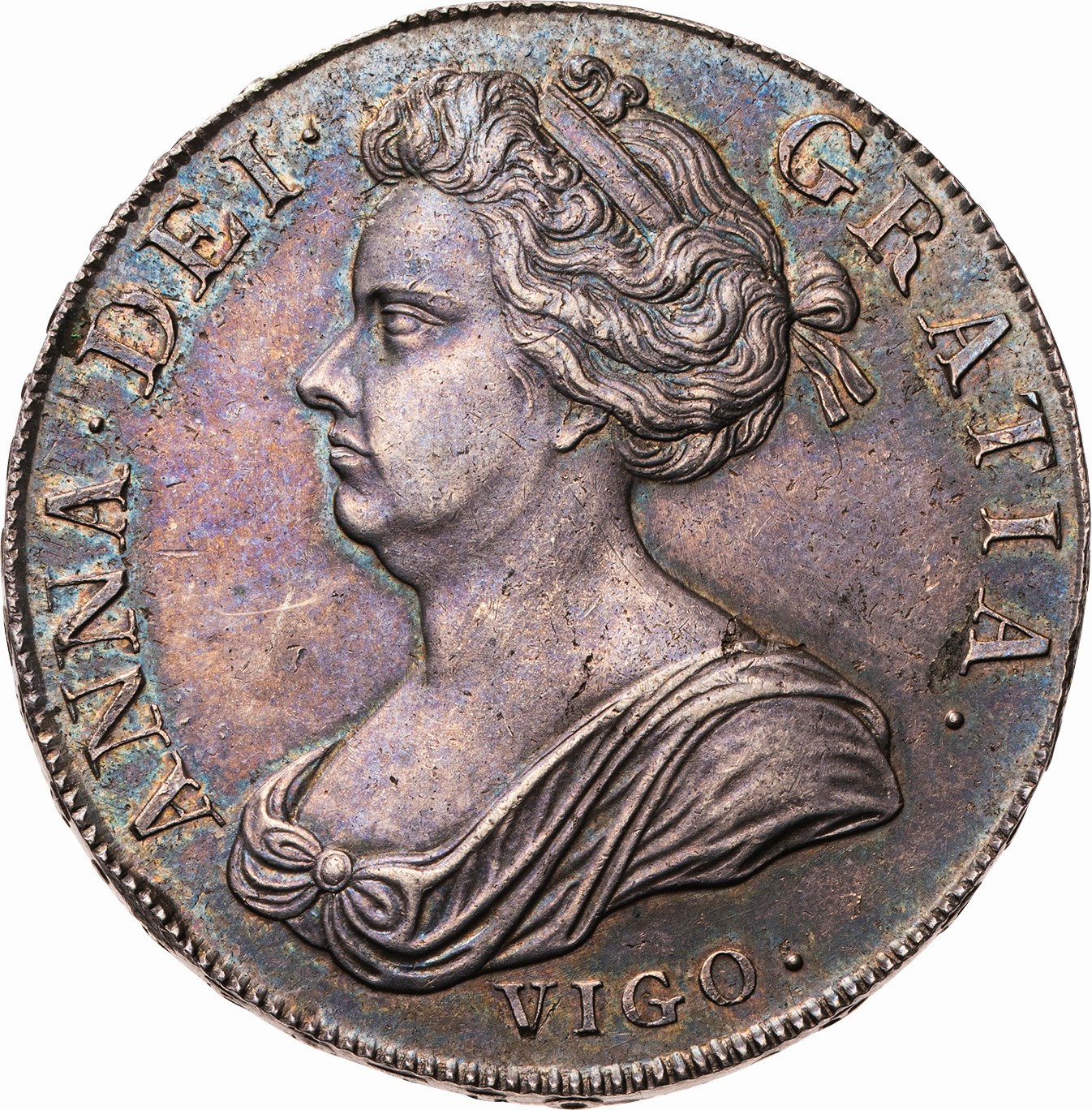 イングランド 1クラウン 1703年　アン女王　大型銀貨 イギリス 1911 ジョージ5世 1/2クラウン 銀貨 NGC PF67 4327656007