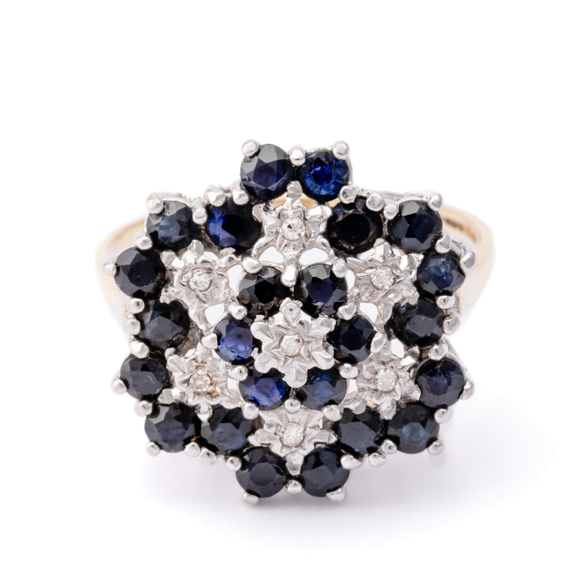 Sapphire & Diamond Ring 9ct Gold,