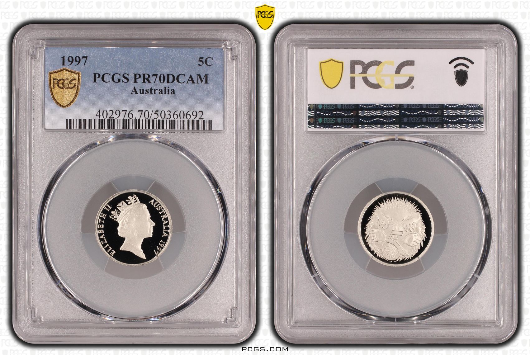 Five Cent, 1997, PCGS PR70DCAM