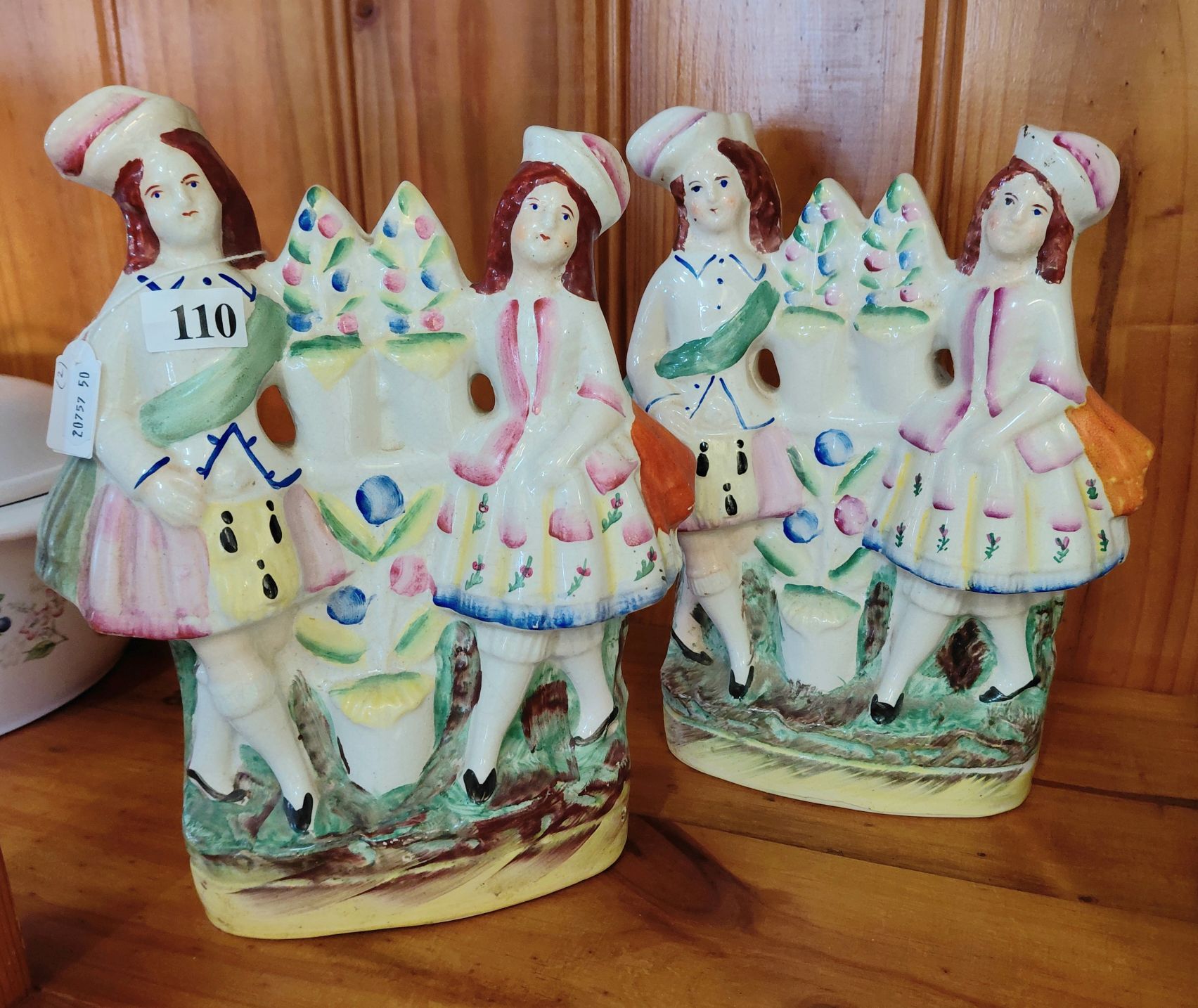 Staffordshire Flatback Figural Ornaments