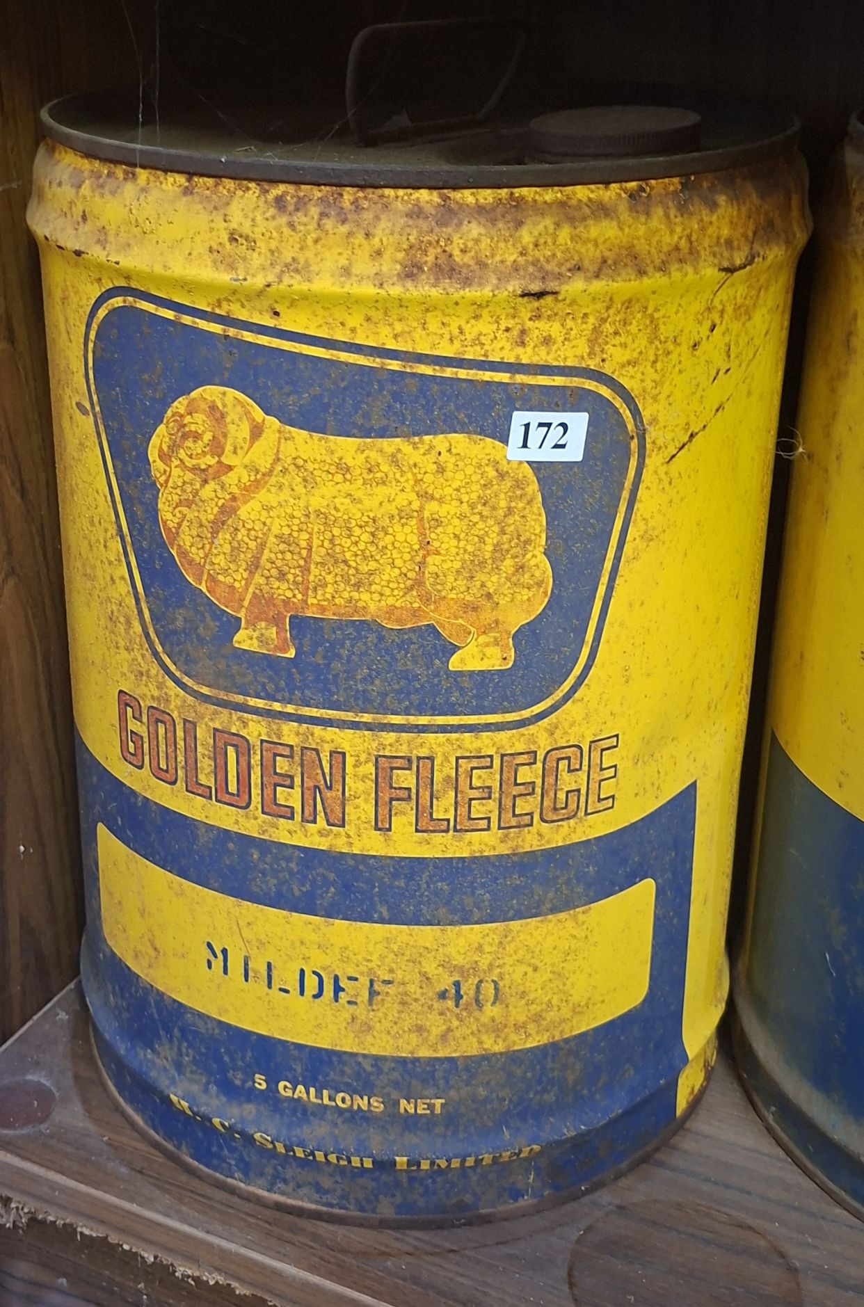 Golden Fleece Oil Drum