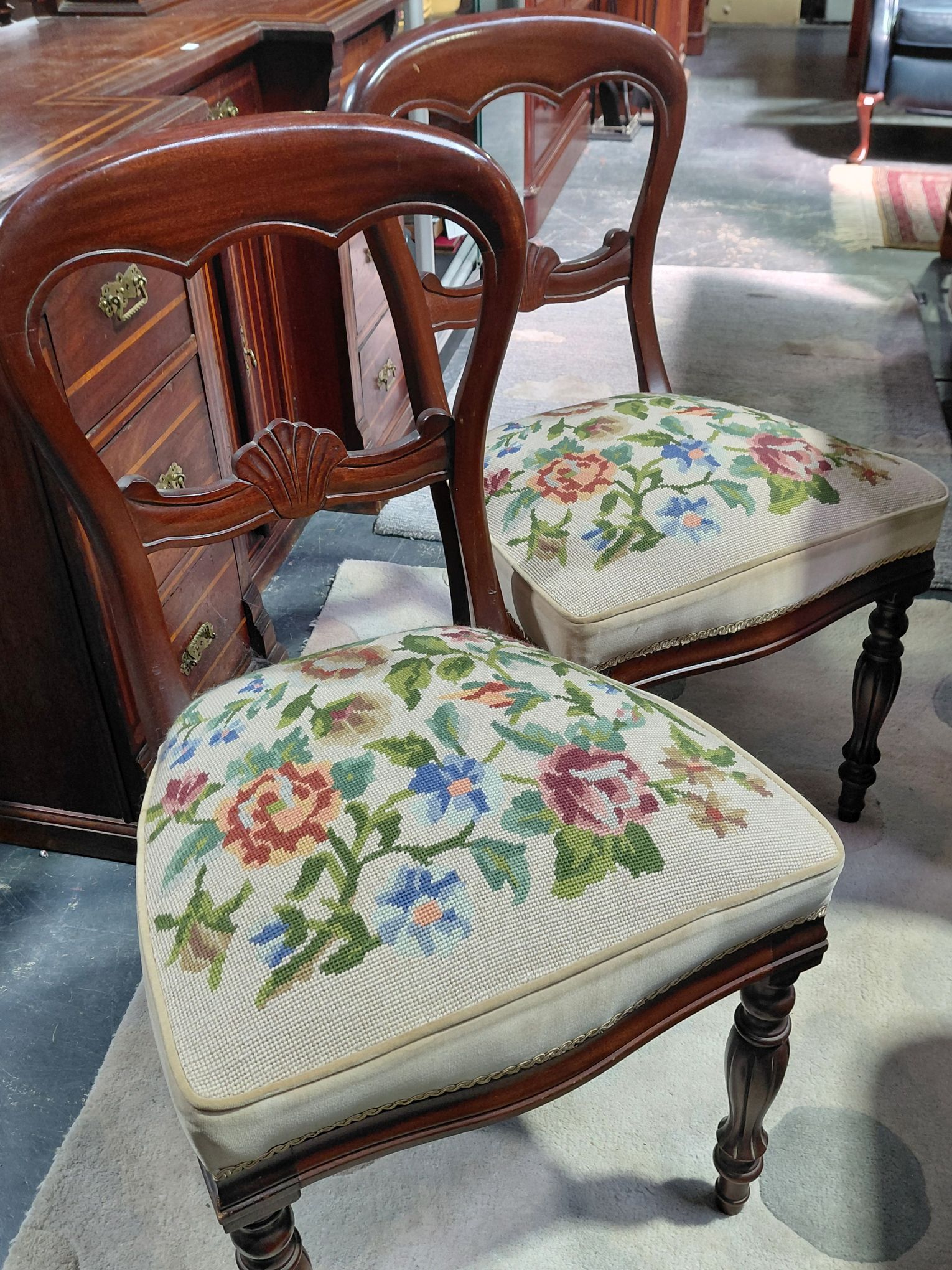 362 · SET OF 6 BALLOON BACK DINING CHAIRS