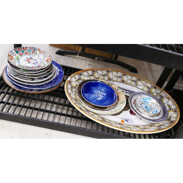 Shelf Turkey Platter and MISC Plates