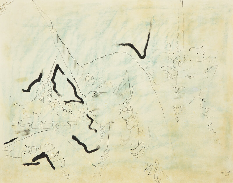 Jean Cocteau
(French, 1889-1963)
Les Licornes, 1947