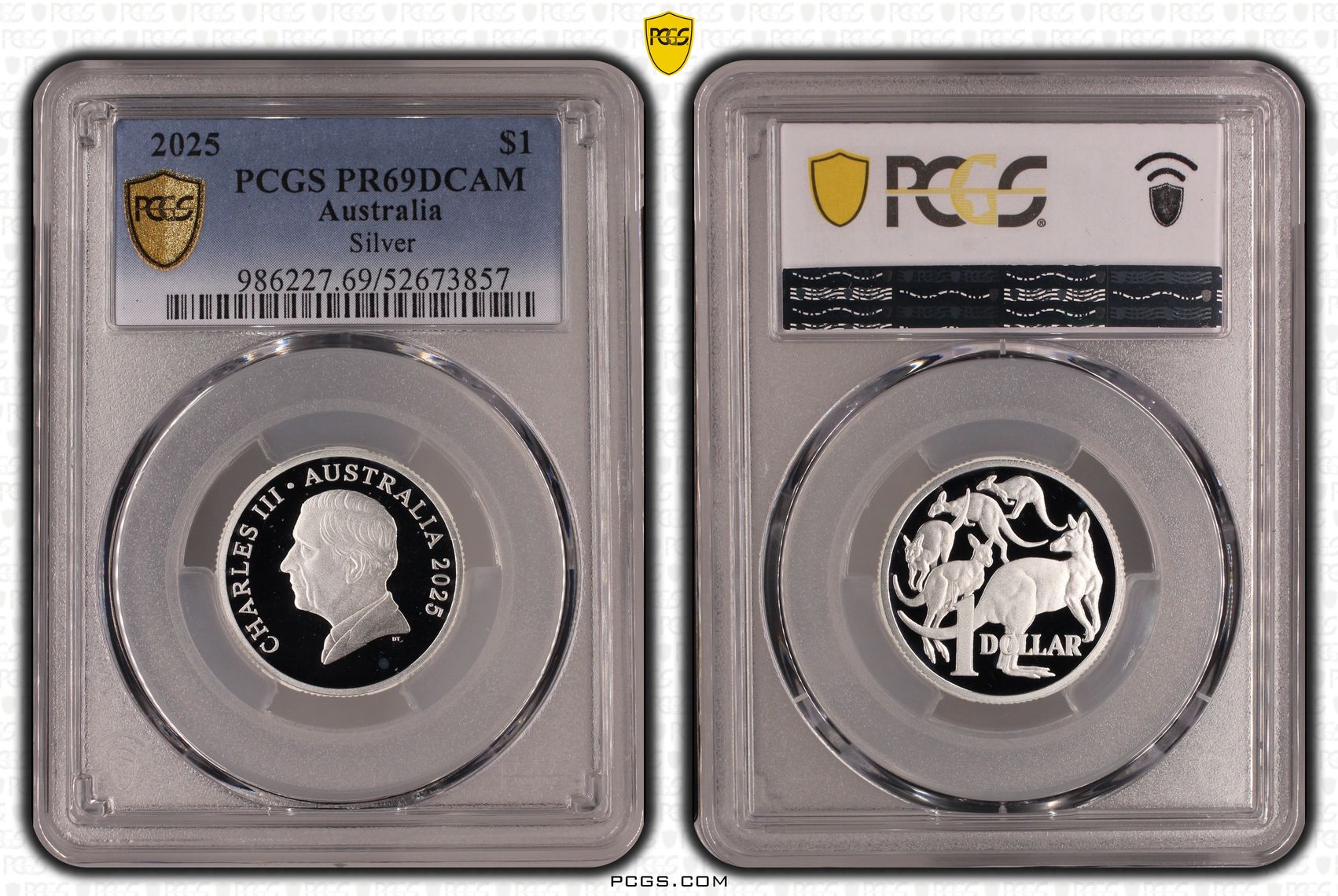 Silver, One Dollar, 2025, PCGS PR69DCAM