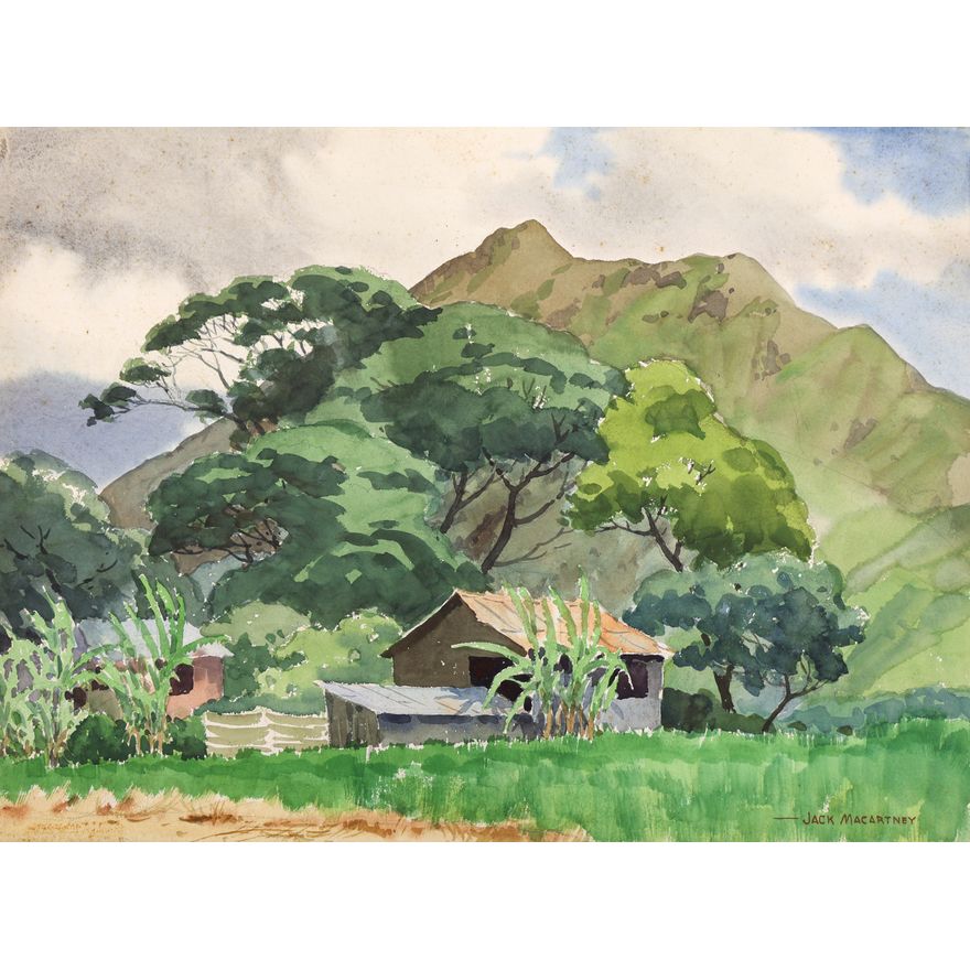 Jack Macartney (1893-1976 CA) ''Hawaiian Scene'' Watercolor