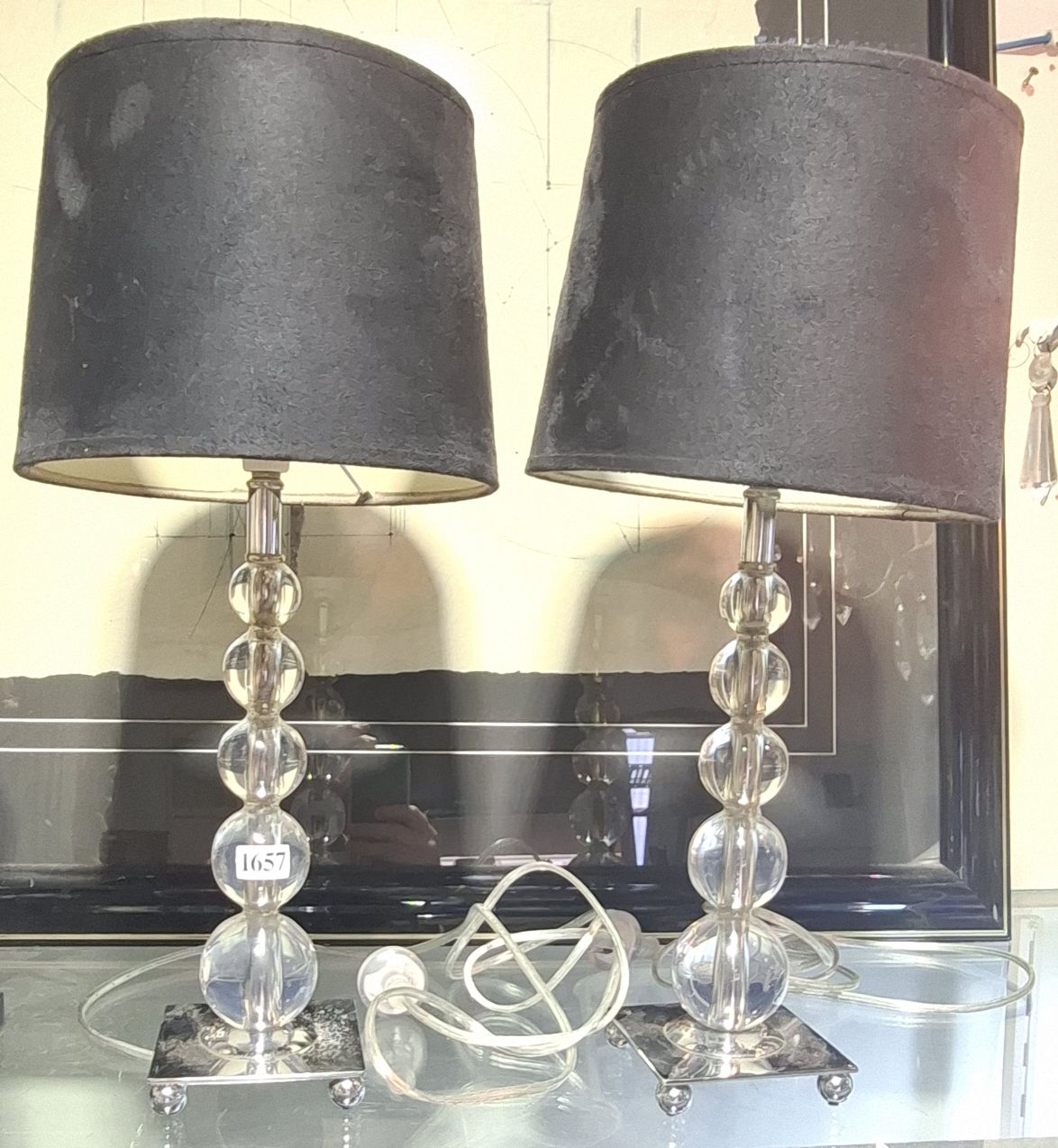 PAIR OF TABLE LAMPS