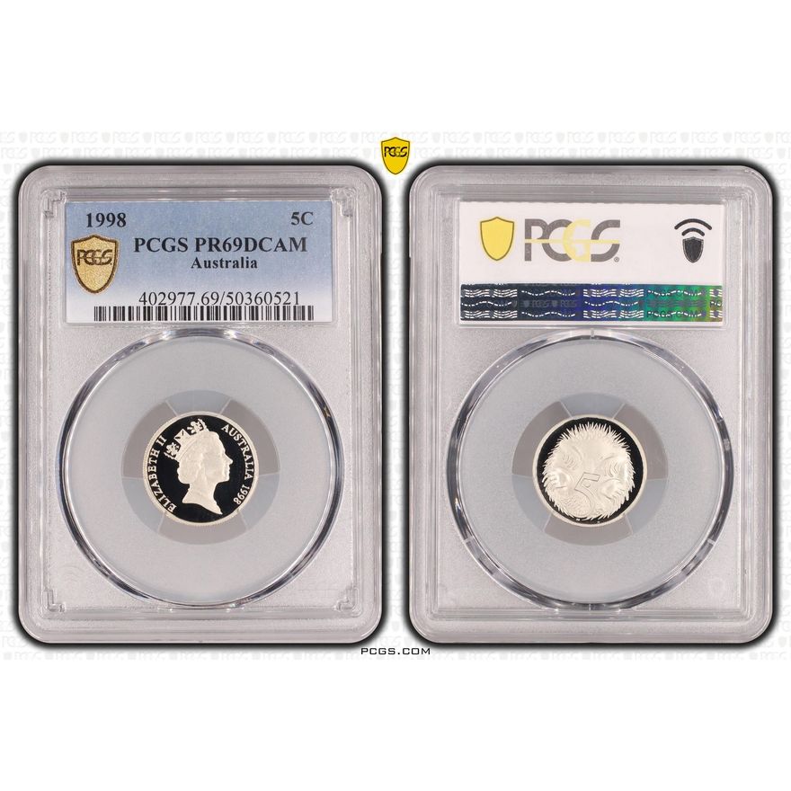 Five Cent, 1998, PCGS PR69DCAM
