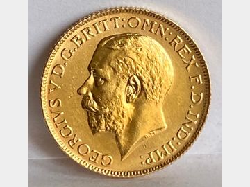1925 'HIGH RIM' GOLD SOVEREIGN GEORGE V