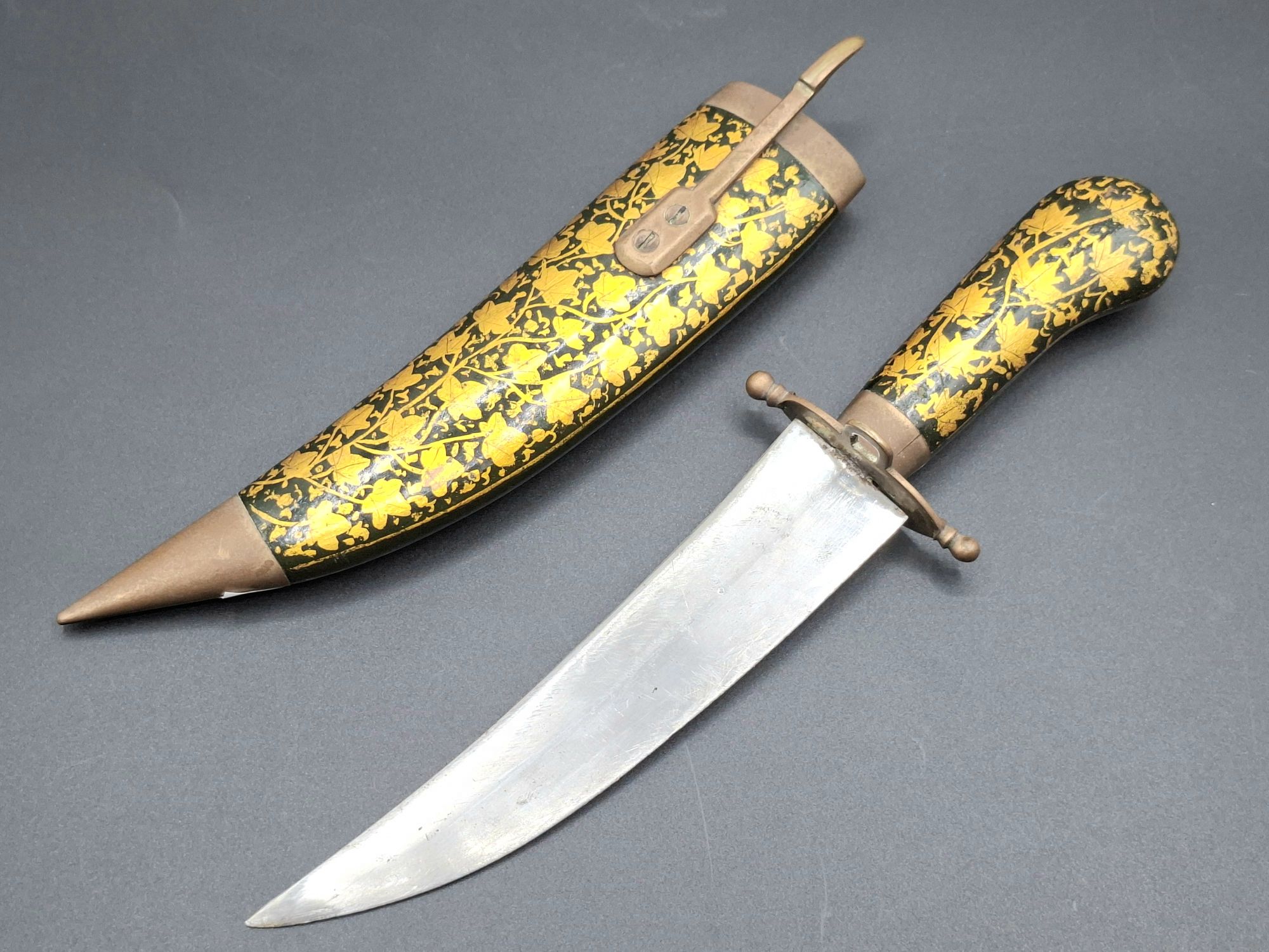 1238 · INDIAN BRASS AND STEEL DAGGER
