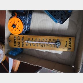 Copan Gas Company Thermometer and Propeller Launcher
