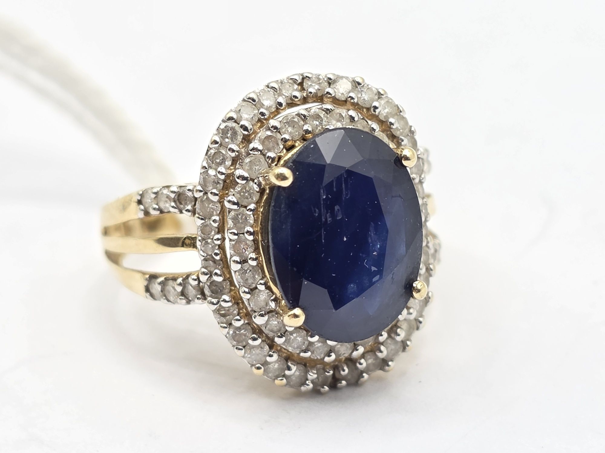 14ct Gold Sapphire Diamond Ring