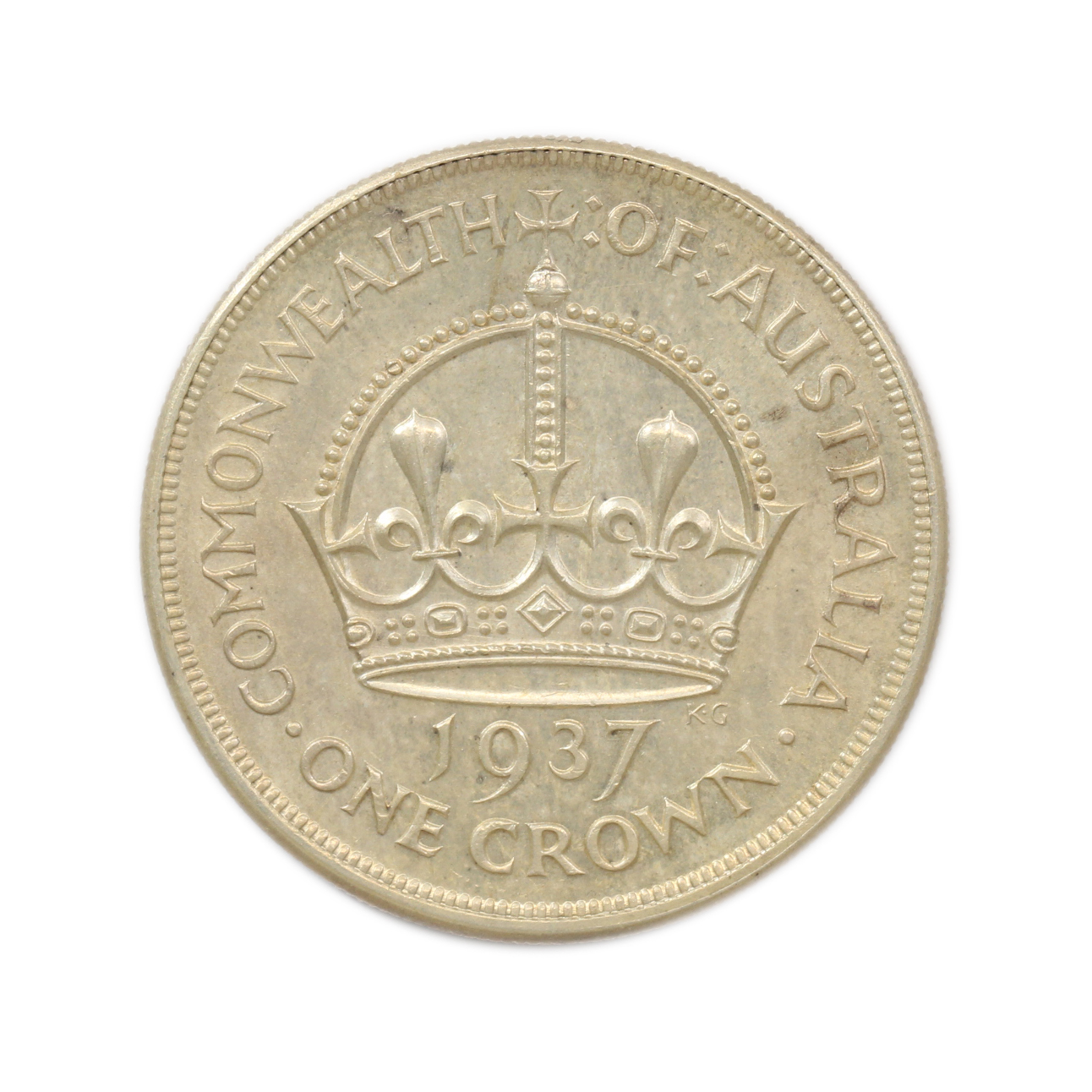 1122. · George VI, Crown, 1937, UNC