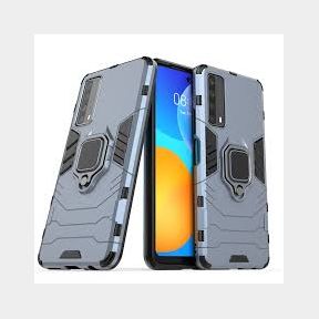 CellTime Huawei P Smart 2021 Shockproof B / P Magnetic Ring Stand Cover - Blue - Bar 9901012274742- 51748/10506 AS B1 (S9)