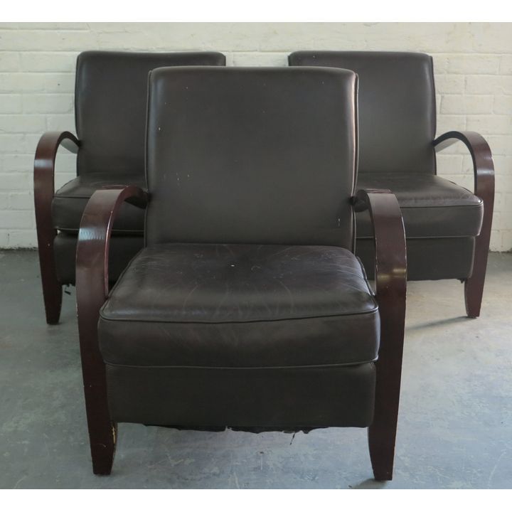 SET OF 3 ARMCHAIRS