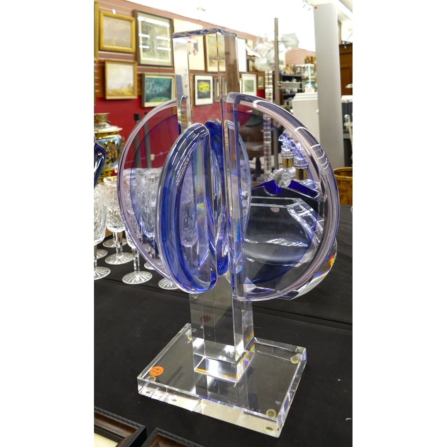 Edward Nesteruk ''Wings'' 1998 Glass Sculpture 19''x13''