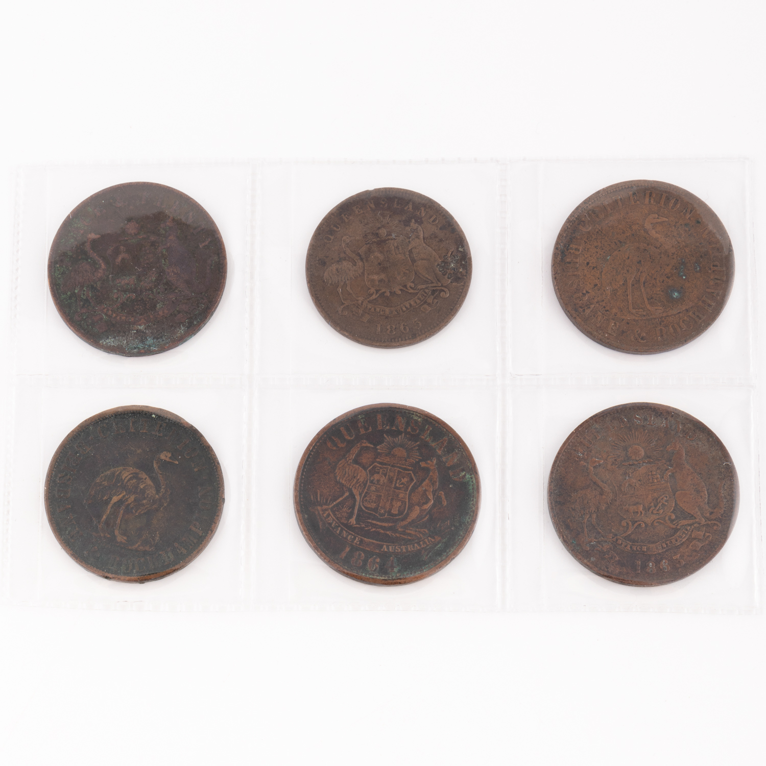 Queensland Penny Token, 19th Century,