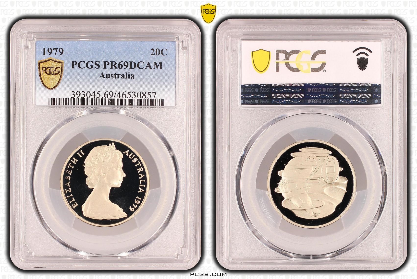 , Twenty Cent, 1979, PCGS PR69DCAM
