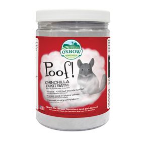 OXBOW POOF! CHINCHILLA DUST BATH,100% NATURAL BLUE BEAUTY DUST FOR CHINCHILLAS, DEGUS, GERBILS, AND HAMSTERS, SMALL ANIMAL GROOMIN