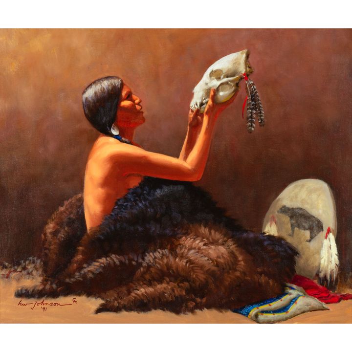 Harvey Johnson (1921-2005), The Medicine of Her Brave