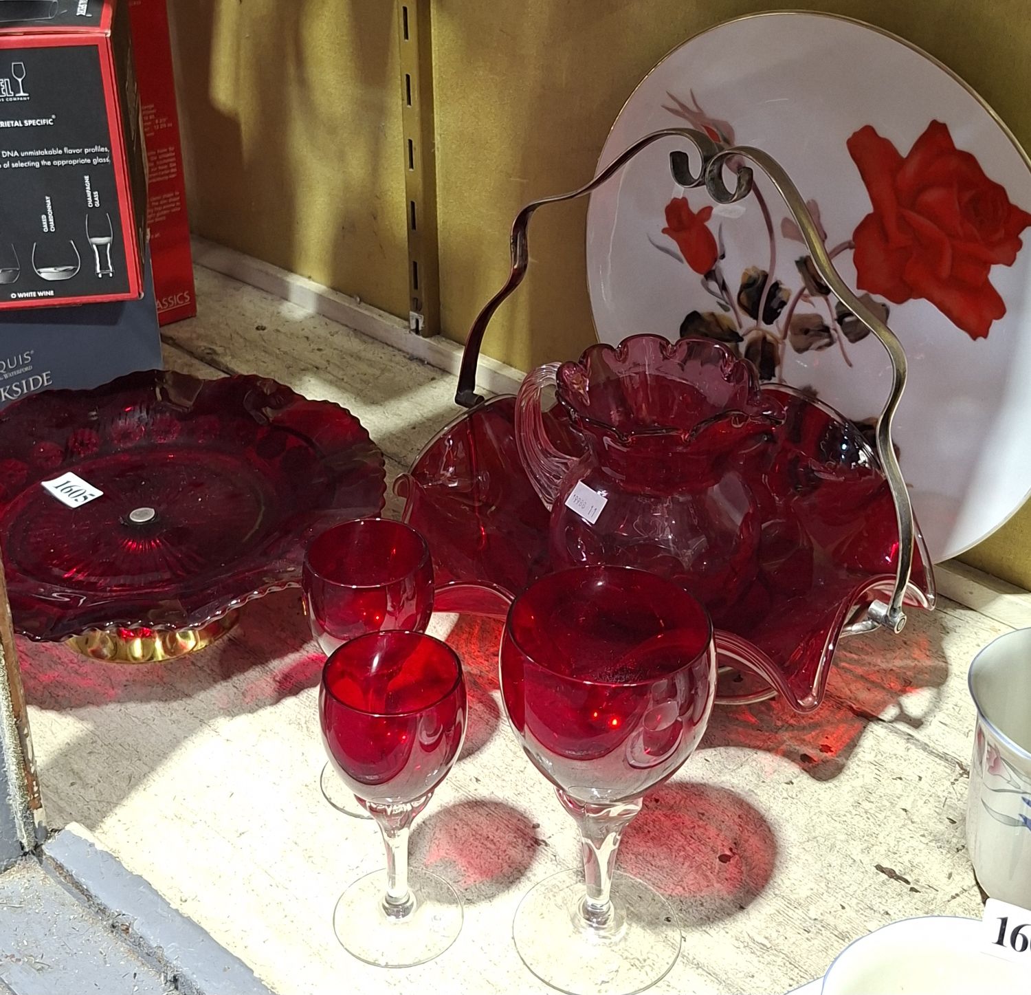Ruby And Cranberry Glass