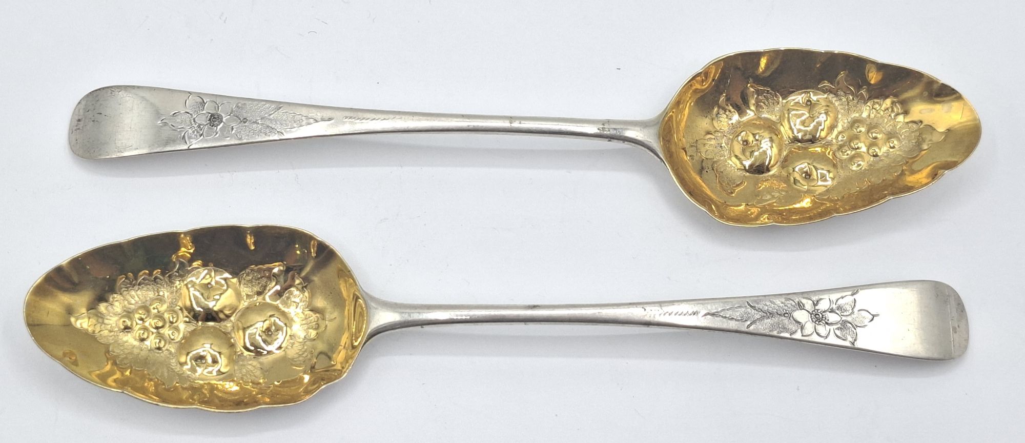 Georgian Sterling Silver Berry Spoons