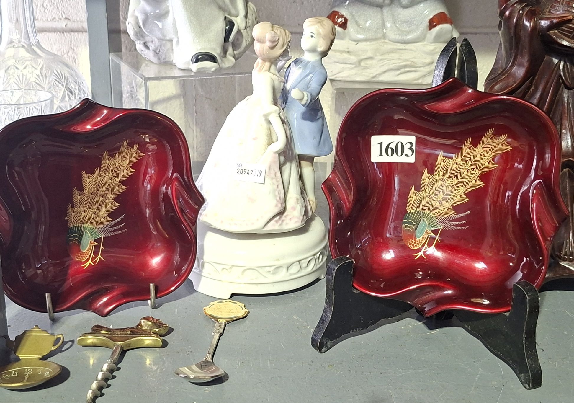 Trays, Dancing Duo, Spoon And Brass