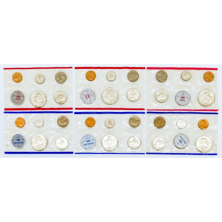 3pc US Silver Uncirculated Coin Sets 1959-61
