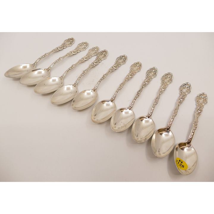 Set 10pc Gorham Versailles Sterling Coffee Spoons- 307g