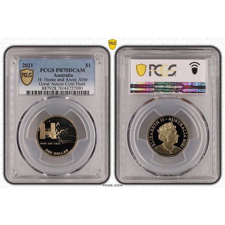 Elizabeth II, H- Home and Away, One Dollar, 2021, PCGS PR 70DCAM
