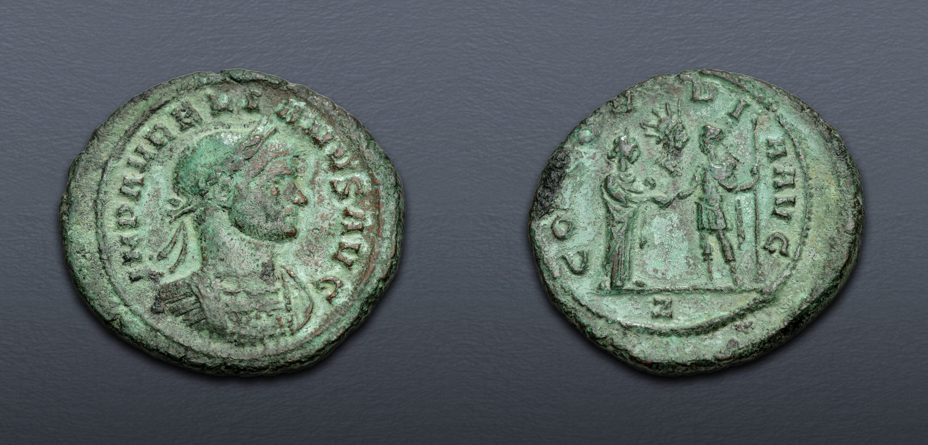 Aurelian. AD 270-275. Æ As (27mm, 9.88 g, 12h). Rome mint, 7th officina ...