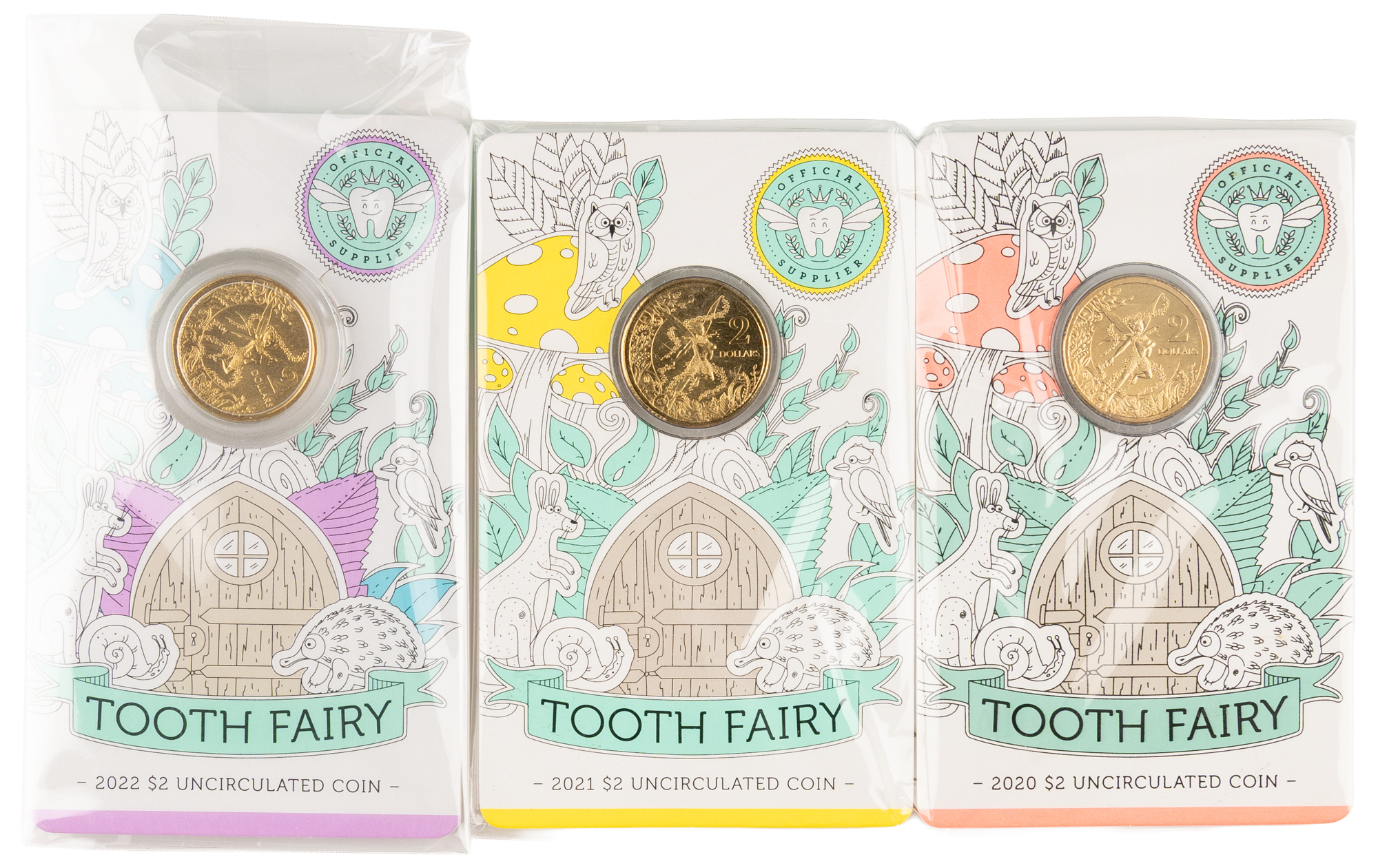 76 · Elizabeth II, Tooth Fairy, Two Dollars, 2020 - 2022,  UNC