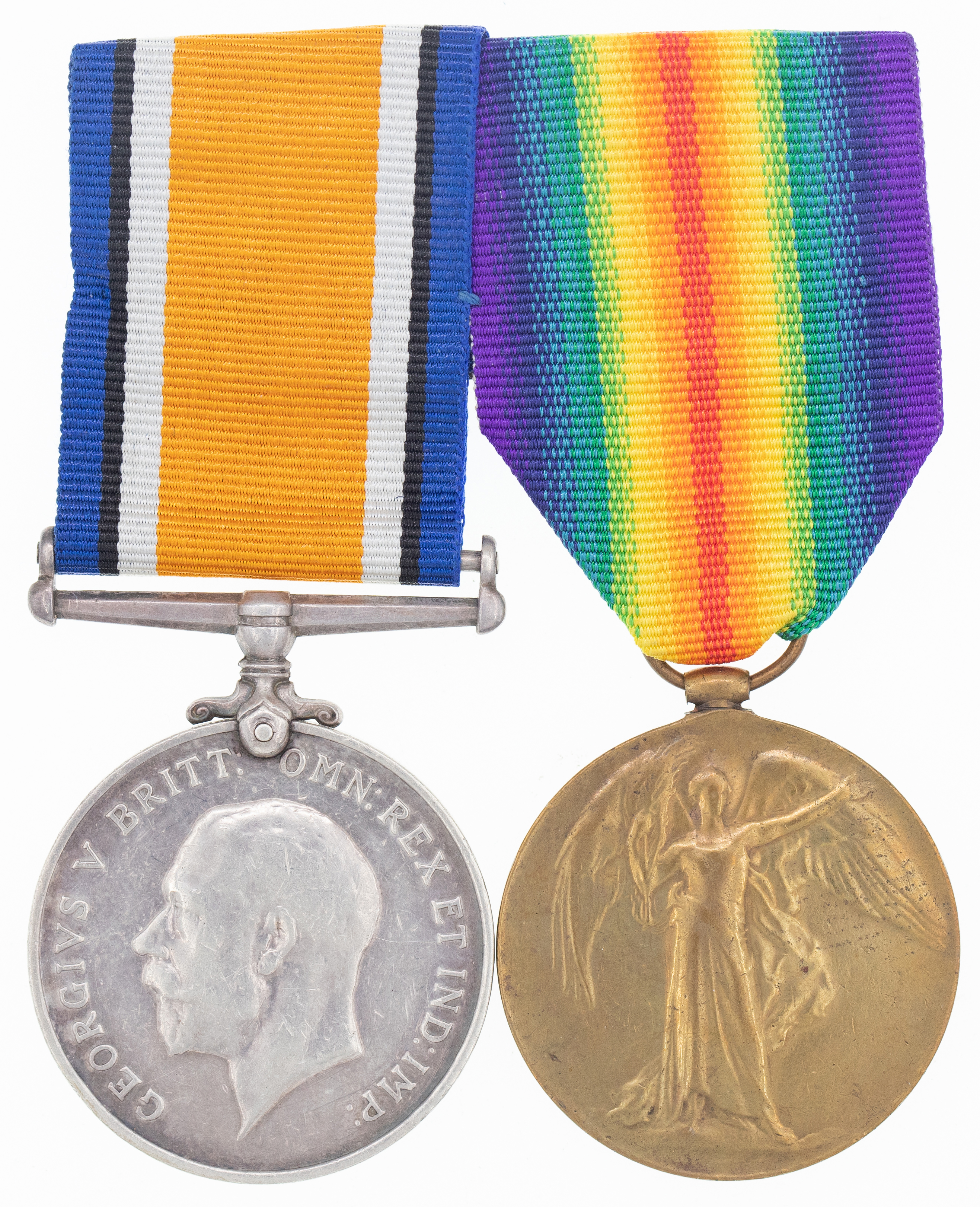 Nyasaland, Pair to King's African Rifles, 1914 - 1918, gVF