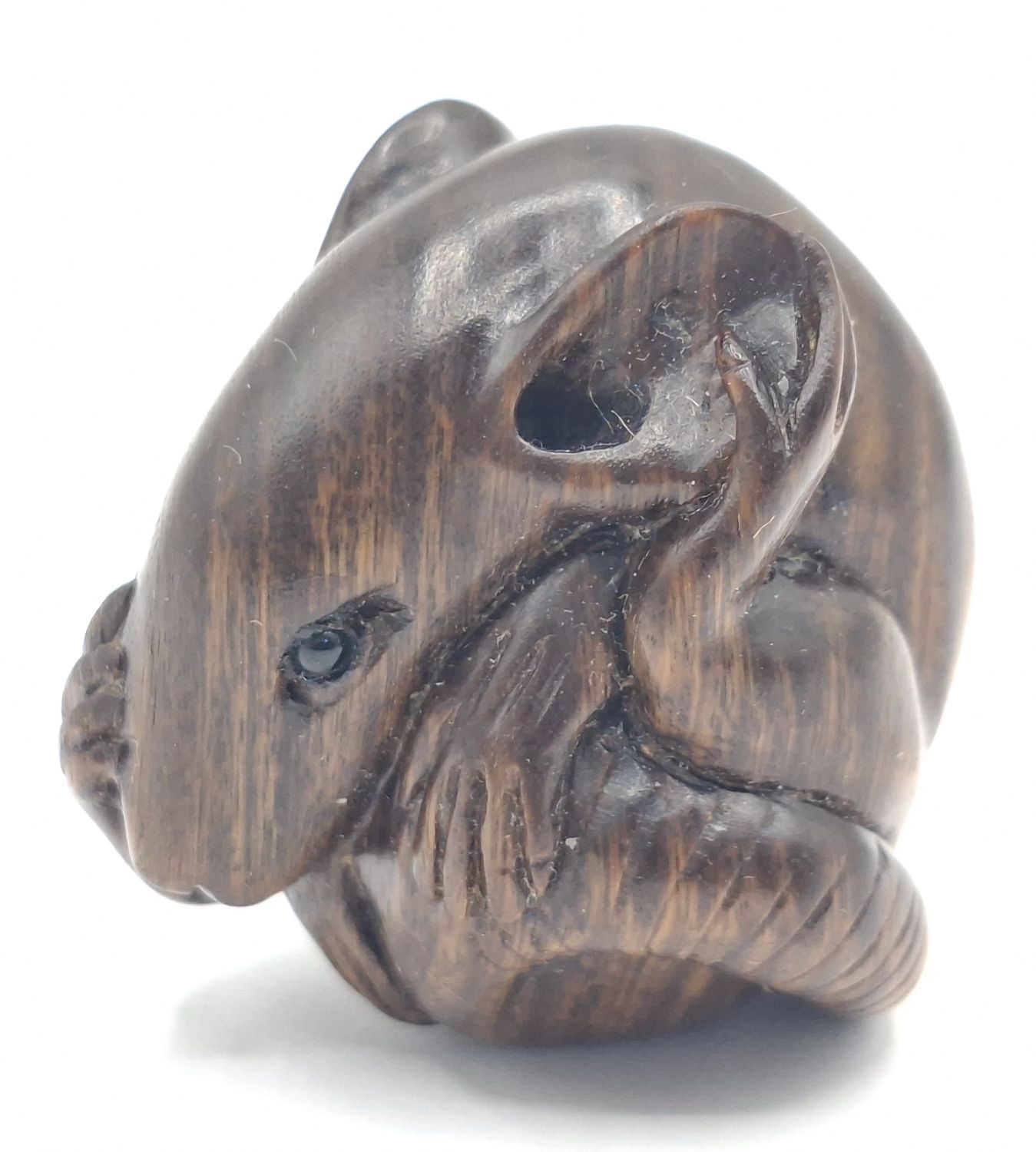 Japanese Carved Boxwood Netsuke