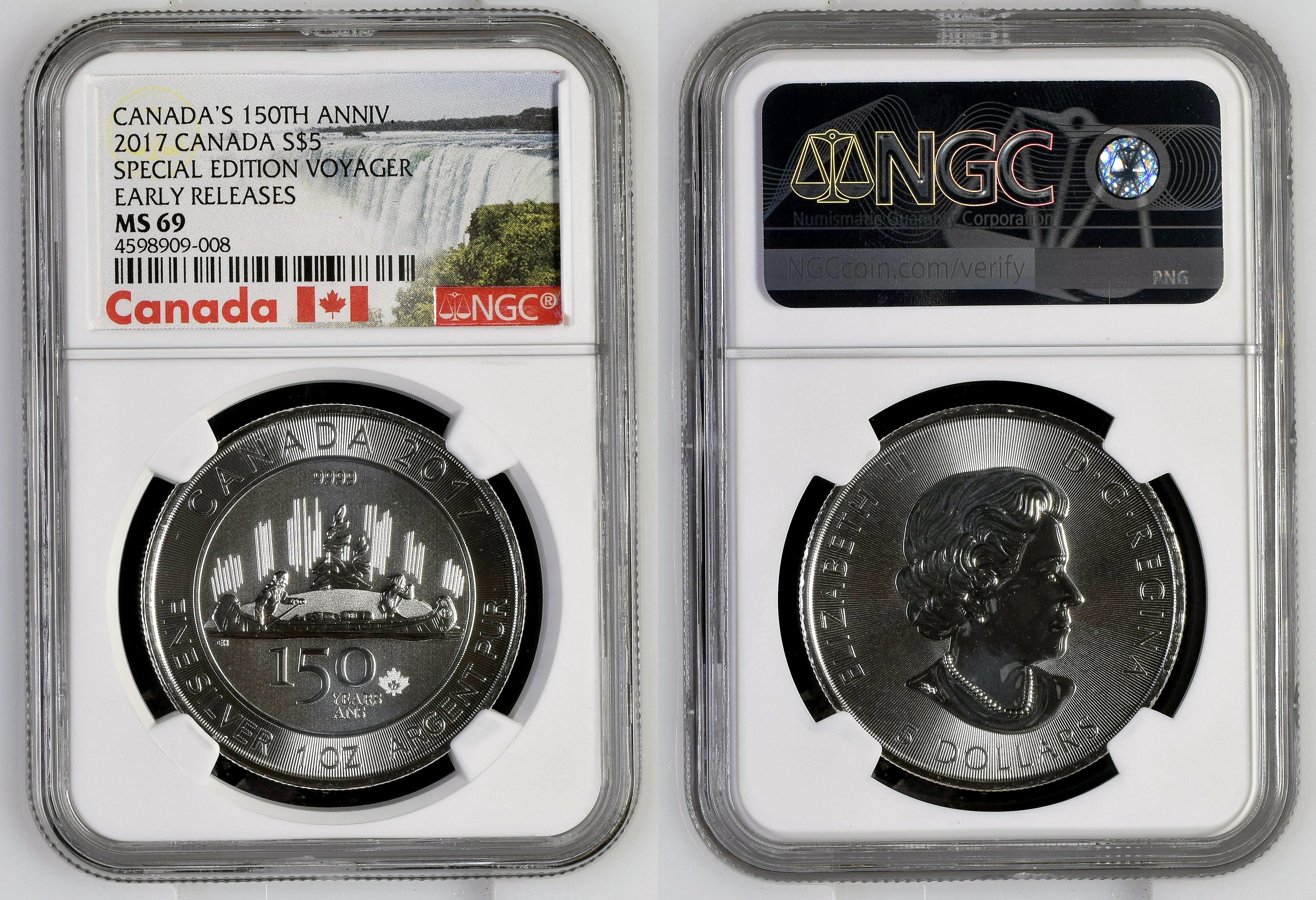 Canada, Special Edition Voyageur , Five Dollar, 2017, NGC MS 69