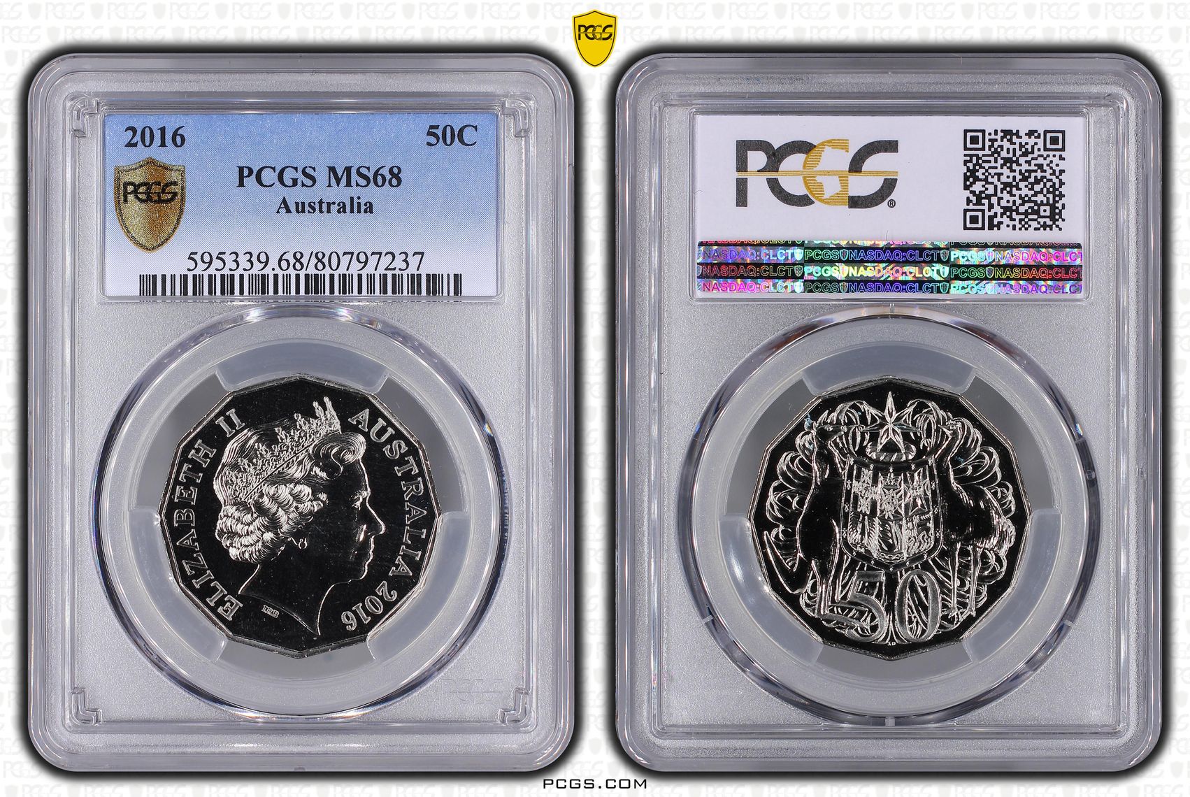 , Fifty Cent, 2016, PCGS MS68