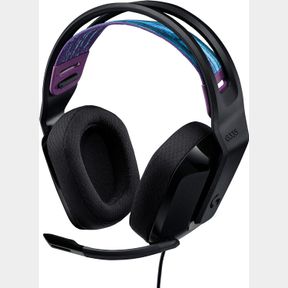 LOGITECH G335 WIRED GAMING HEADSET, WITH FLIP TO MUTE MICROPHONE, 3.5MM AUDIO JACK, MEMORY FOAM EARPADS, LIGHTWEIGHT, COMPATIBLE W