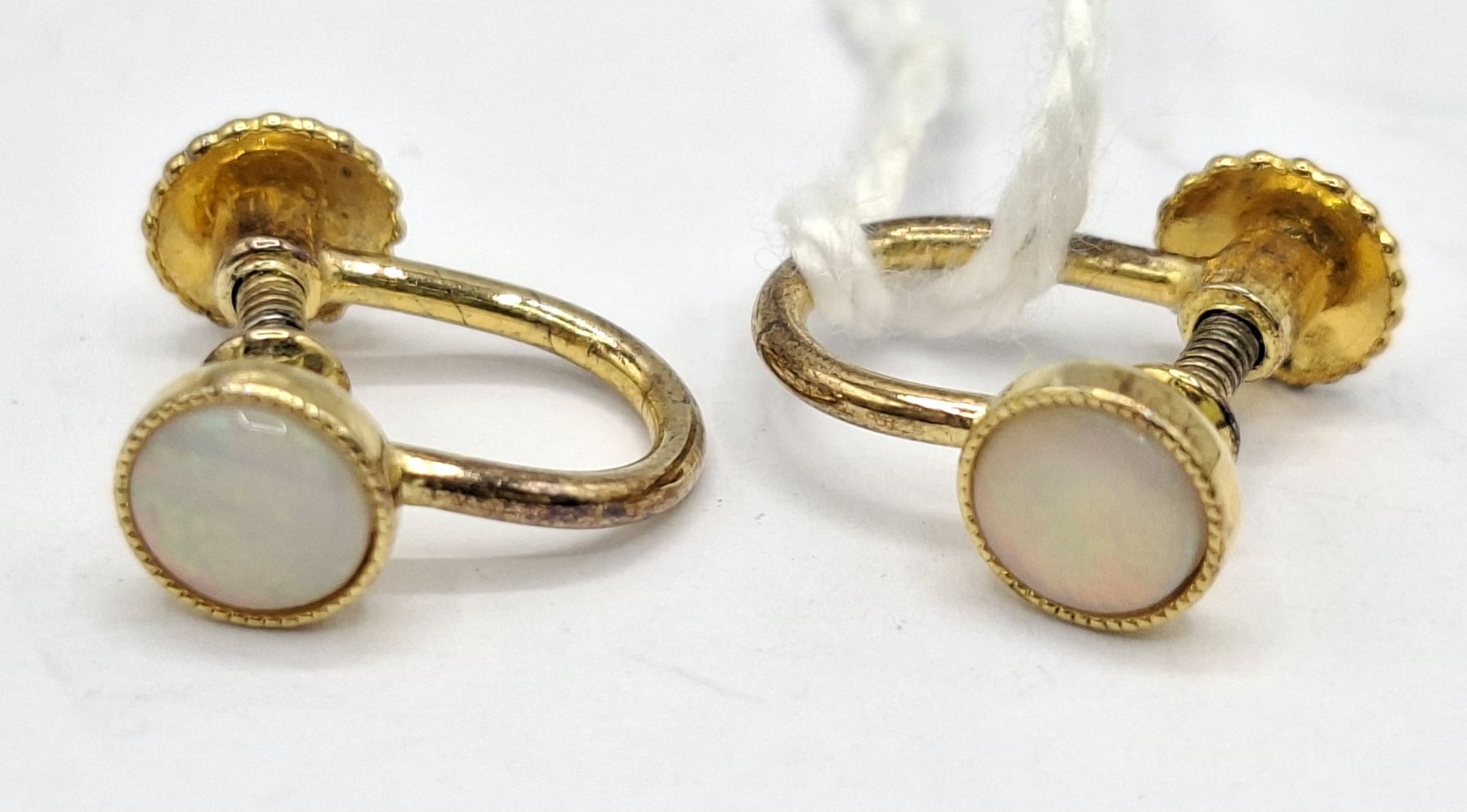 Sterling Silver Opal Earrings