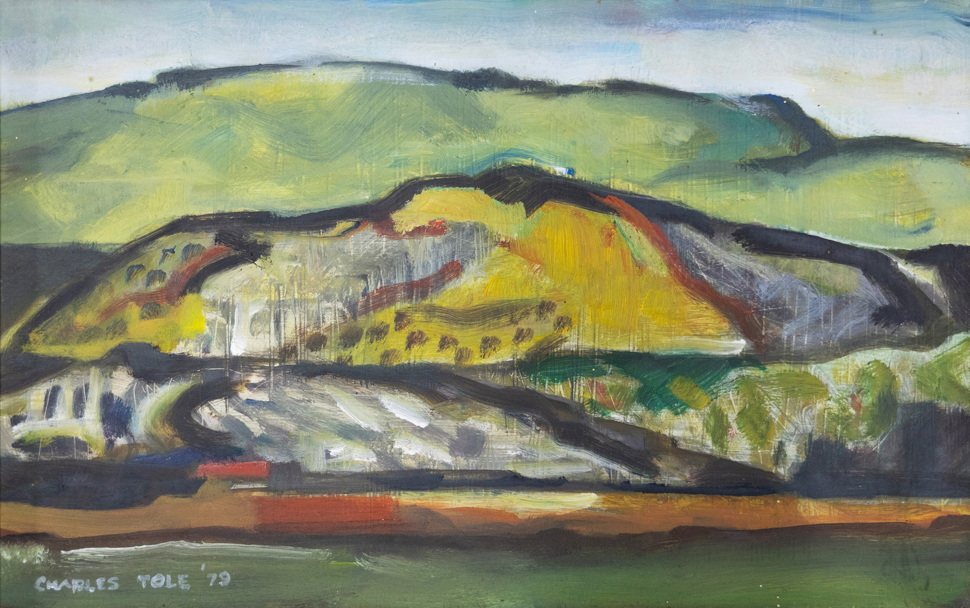 Charles Tole 'Untitled Landscape' — sold at auction in New Zealand for $2,100