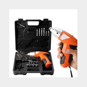 45Pcs 4.8V Rechargeable Electric Cordless Screwdriver Drill Set |