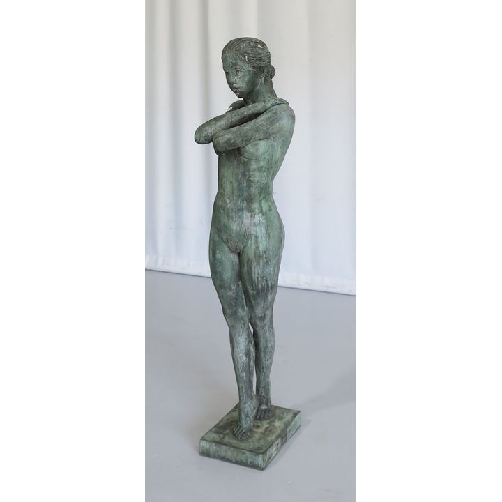 LARGE BRONZE FIGURE, signed indistinctly - see image