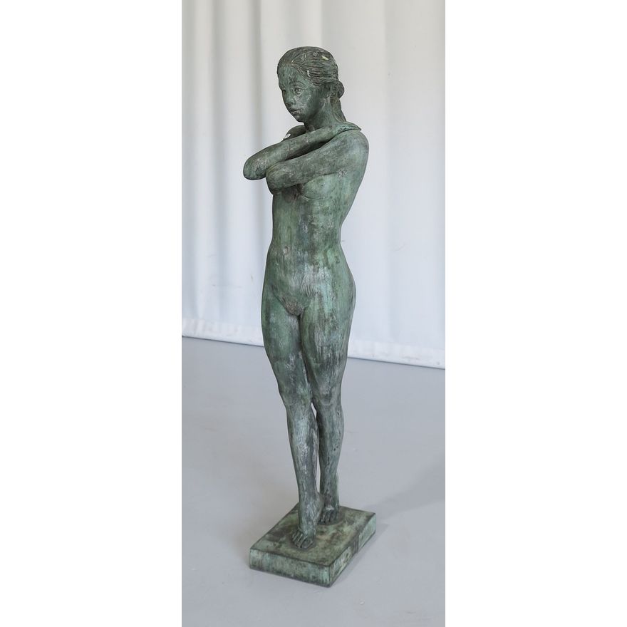 LARGE BRONZE FIGURE, signed indistinctly - see image