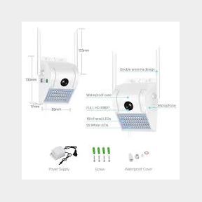 Outdoor Smart WiFi Camera with LED Spot Light and 2-Way Audio --51461/1914 B1 (S5)