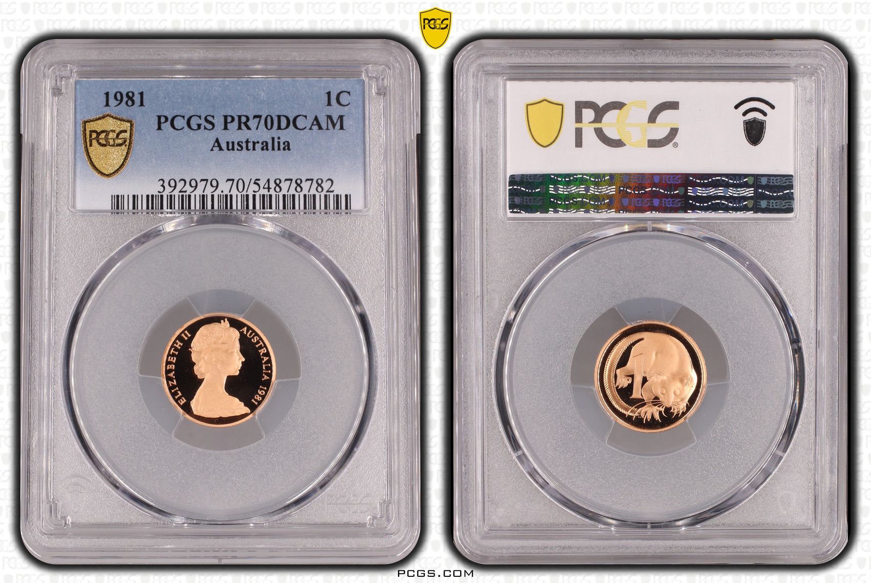 One Cent, 1981, Pcgs Pr70dcam