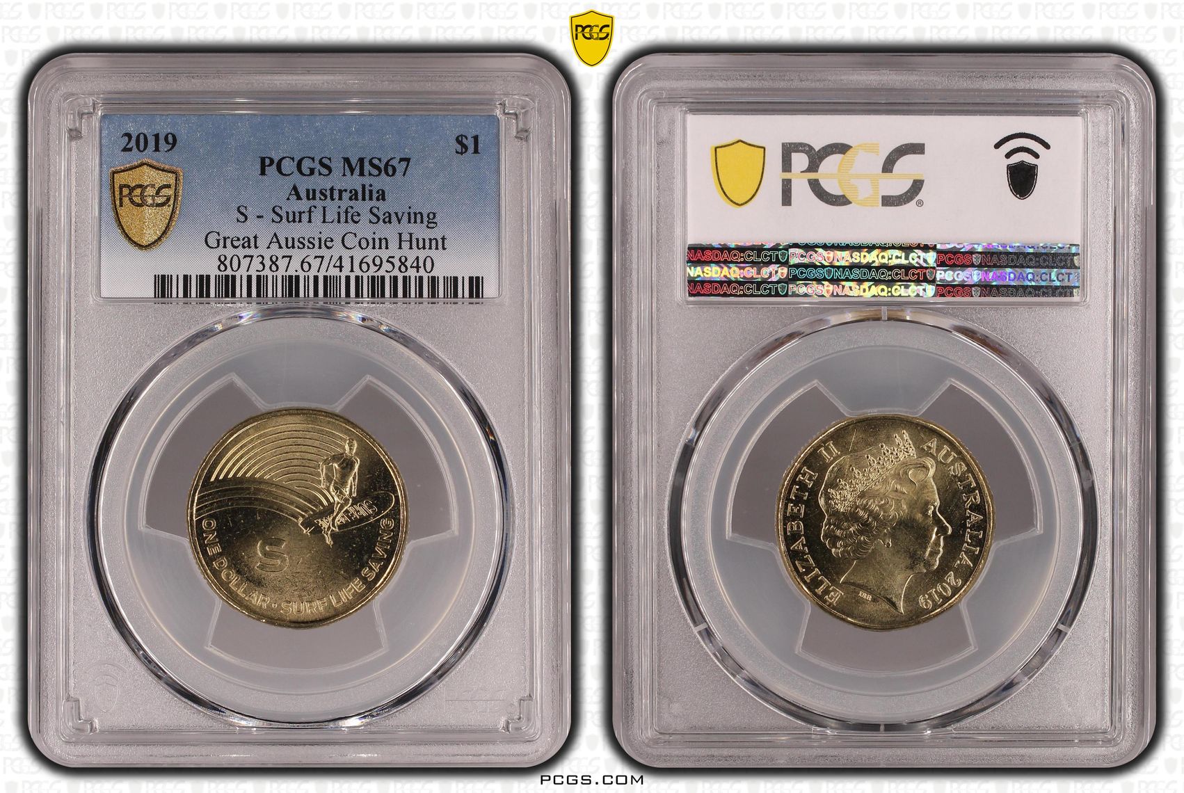 Elizabeth II, One Dollar, 2019, MS67