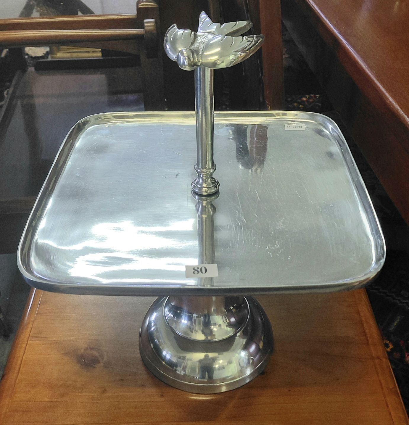 80 · MODERN CHROME CAKE STAND