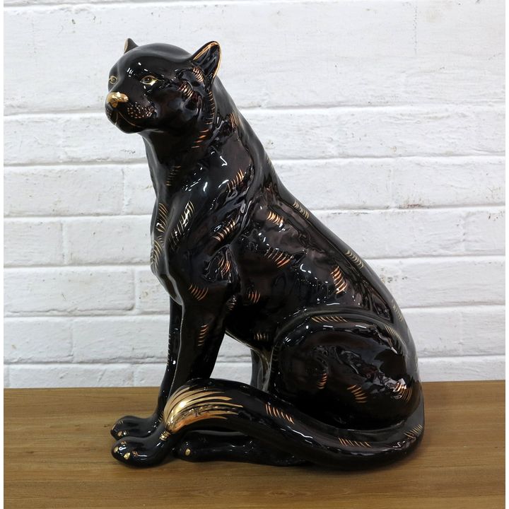 LARGE CERAMIC PANTHER
