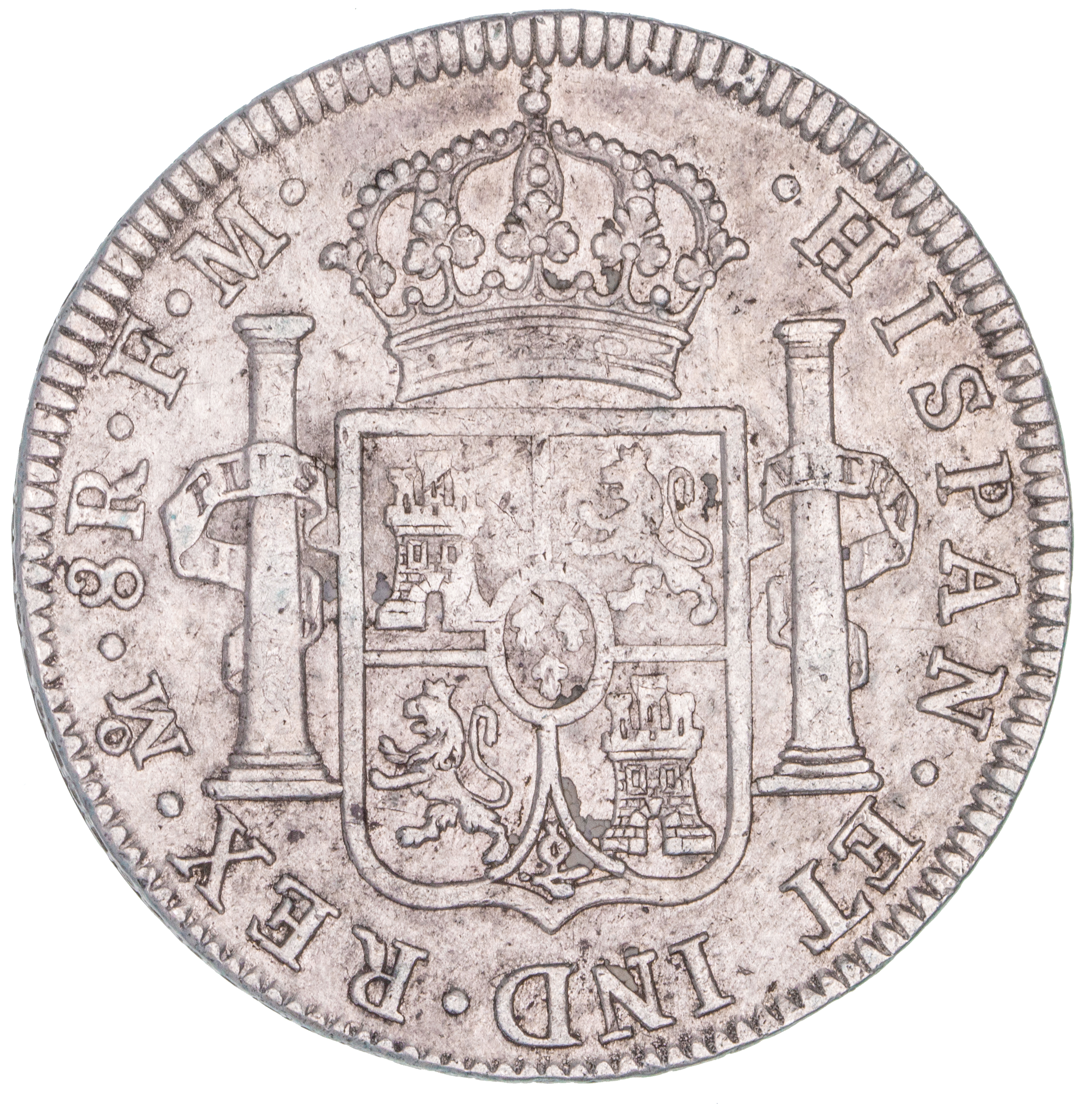 Mexico, Charles IIII, Eight Reales, 1796-FM, VF